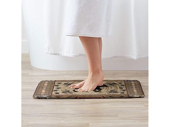 Deer Bear Moose Bath Rugs Soft Non Slip