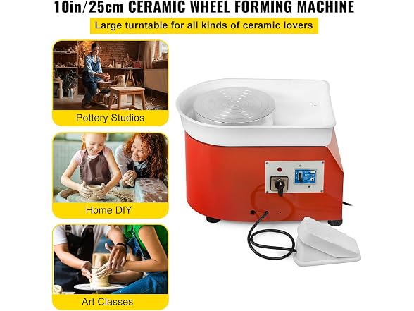 10in Pottery Wheel Forming Machine Ceramic Work