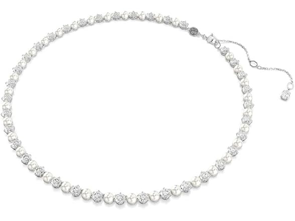 Swarovski Tennis Matrix Pearl Necklace