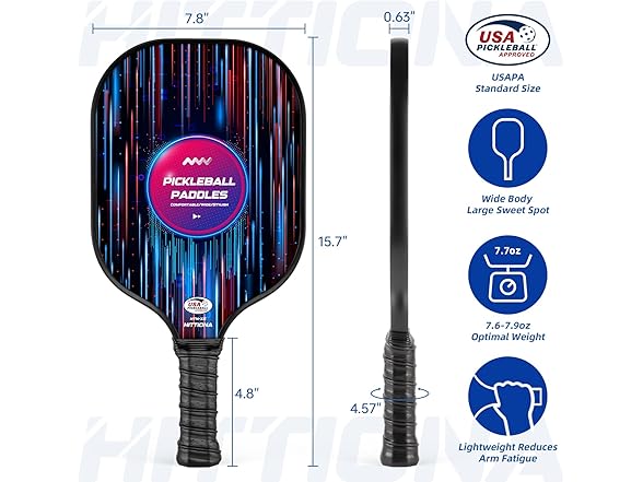 HITTIONA Pickleball Paddles Set