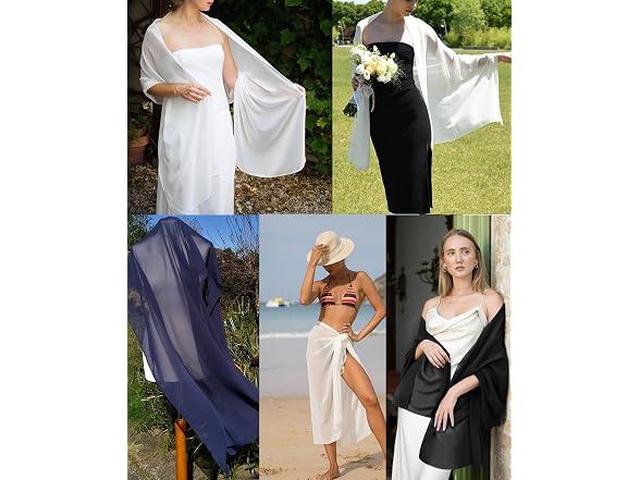FURTALK Shawl Wrap for Women Navy