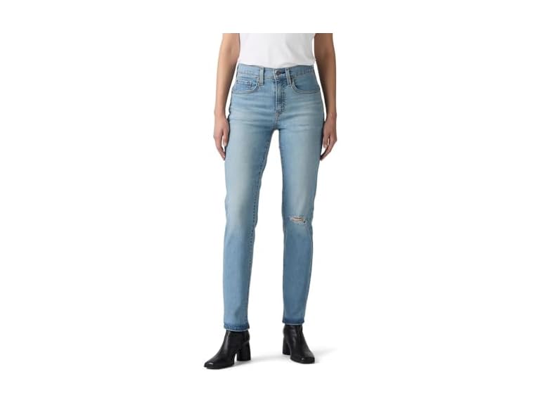 Levi's Womens 724 High Rise Straight Jeans - Gallery 12