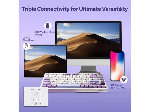 Ajazz AK820 Pro Wireless Mechanical