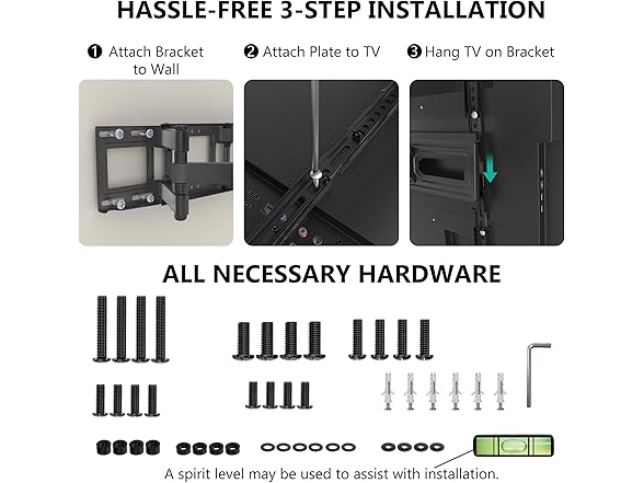 WALI Full Motion Wall Mount | 32-70 Inch