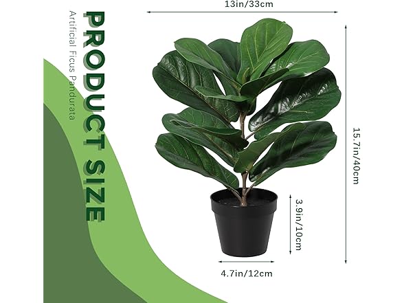 LuckyGreenery Artificial Small Fiddles