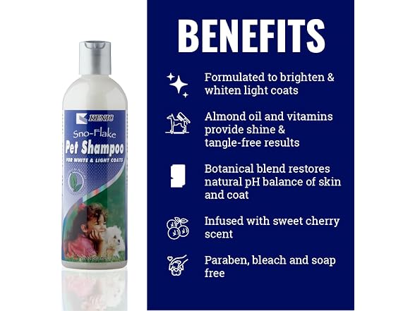 Kenic Kenic SNO-Flake Whitening Dog Shampoo