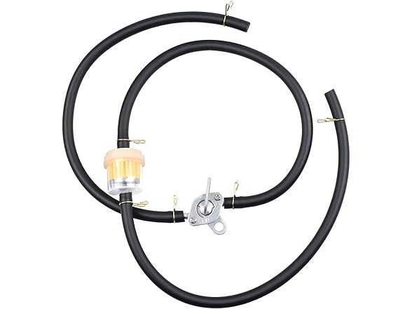 1/4 Gas Fuel Line Kit Filters Clamps