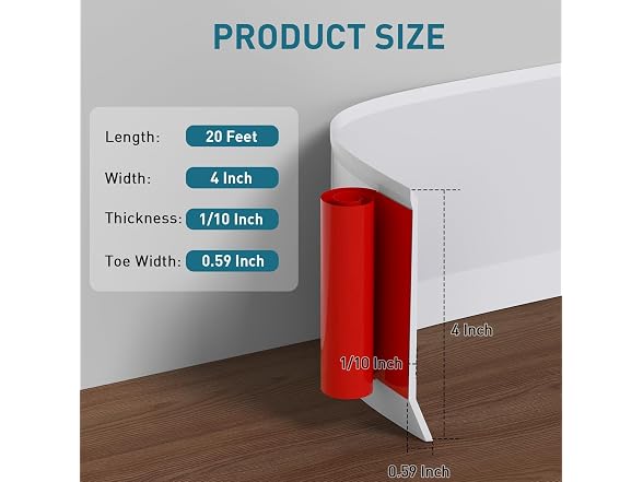 PATTENGO Flexible Baseboard Molding Trim