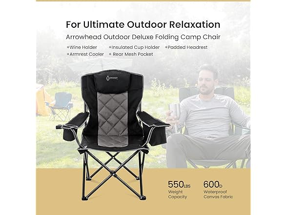 ARROWHEAD OUTDOOR 2-Pack Camping Quad Chair