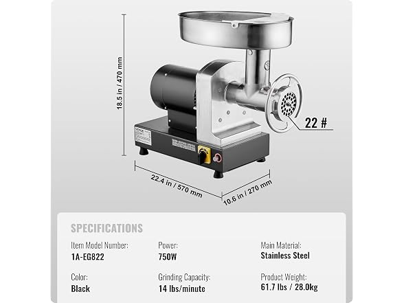 VEVOR Meat Grinder,