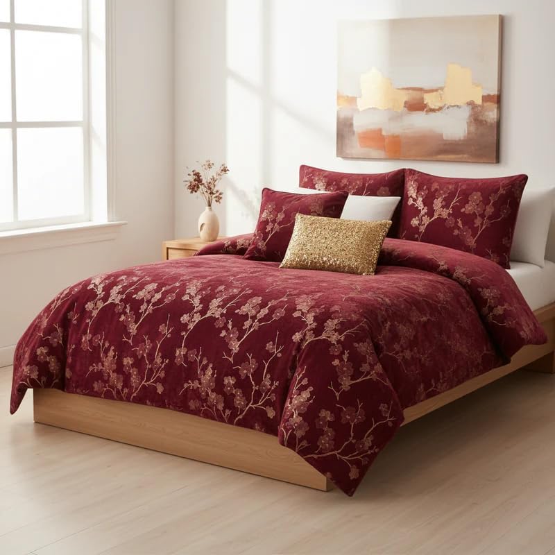 J&V Textiles Floral 5-Piece Comforter Set - Gallery 11