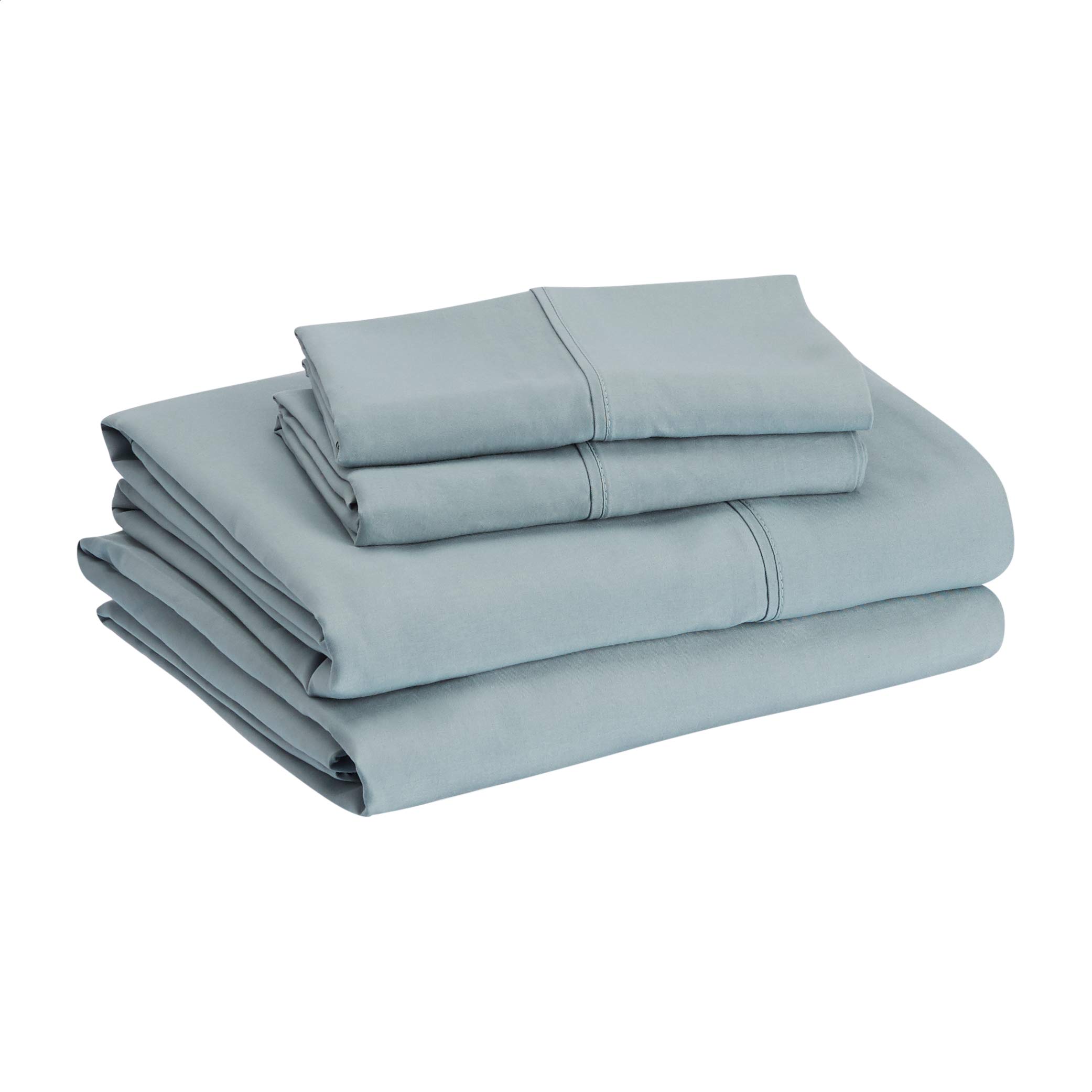 Amazon Basics 4Pc Blue Sheet Set, Full - Gallery 7