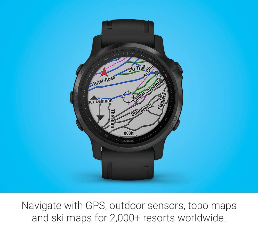 Garmin fenix 6S Pro, Premium Multisport GPS Watch - Black (Open Box) - Gallery 9