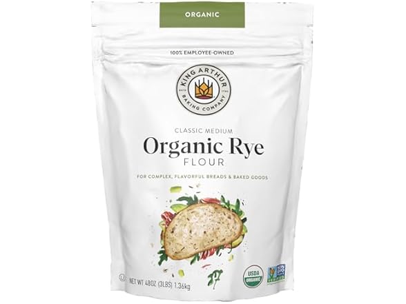 King Arthur Organic Medium Rye Flour - 3 lbs.