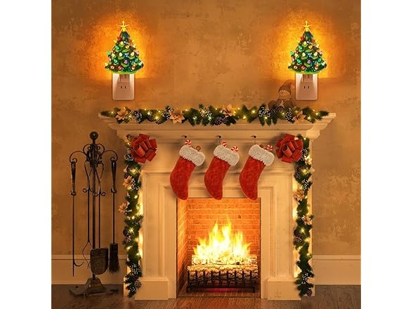 KISIQI 2Pk Christmas Night Lights