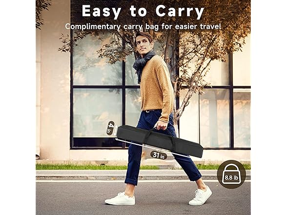 120" Projector Screen with Dual Tripod Stands