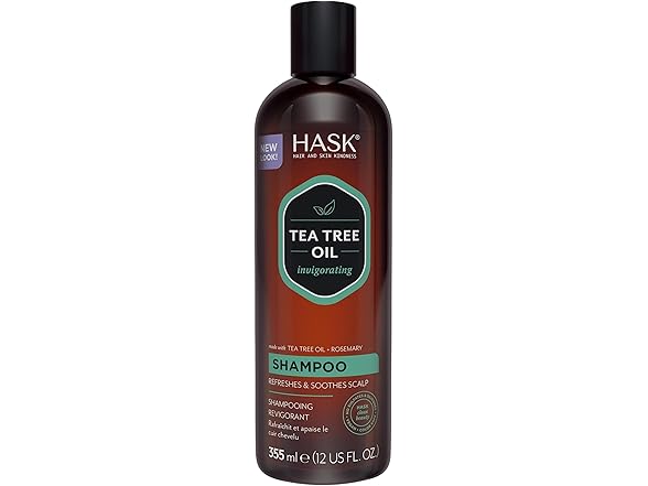 HASK Tea Tree & Rosemary Oil Scalp Care Shampoo - 12 fl oz