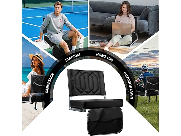 SAILARY Portable Stadium Chair Back Support