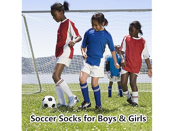 6 Pack Youth Soccer Socks