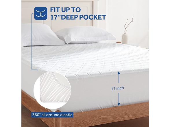 Sealy Heated Mattress Pad Luxury Quilted Electric Bed Warmer