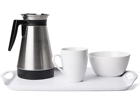 Luxcozwa Large Serving Tray with Handles