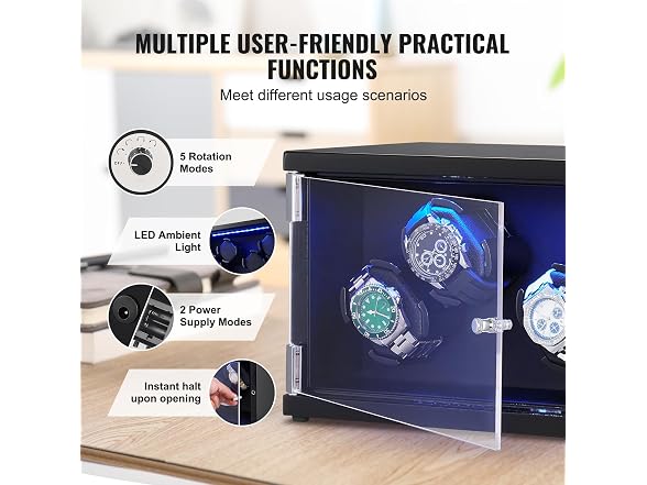 Watch Winder, Watch Winder for 4 Men's and