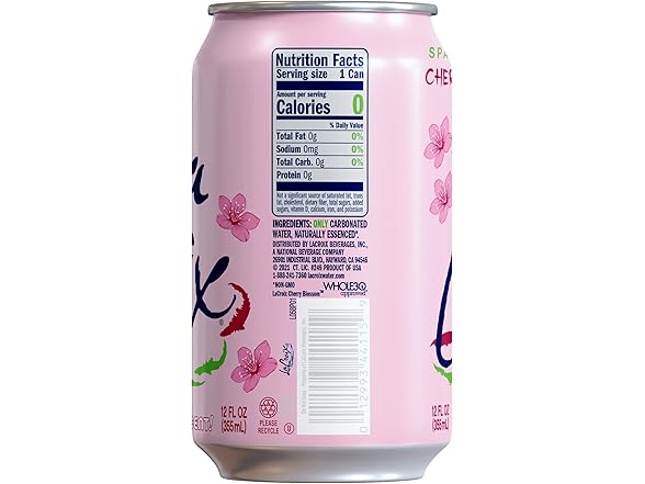 8PK La Croix Sparkling Water, Cherry Blossom