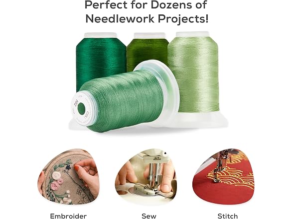 JumblCrafts Embroidery Thread Kit, 40 Large