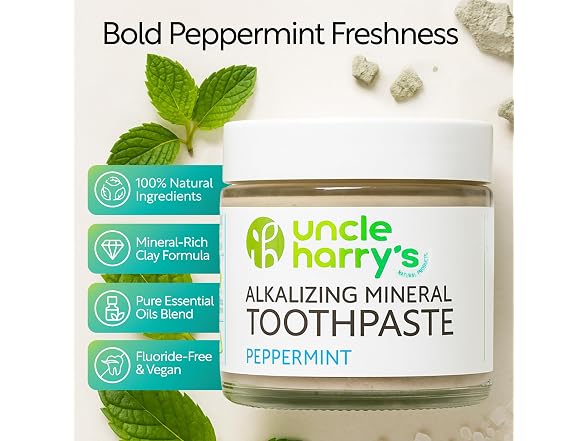 Uncle Harrys Peppermint Toothpaste