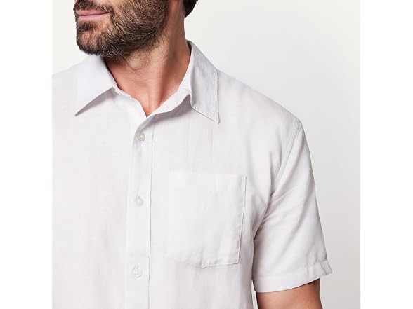 Amazon Essentials Men Short Sleeve Linen Shirt