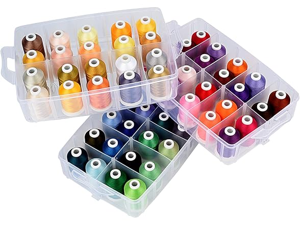 Simthread 63-Color Embroidery Thread Kit