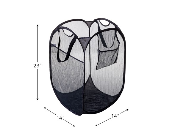 Smart Design Black Pop-up Hamper