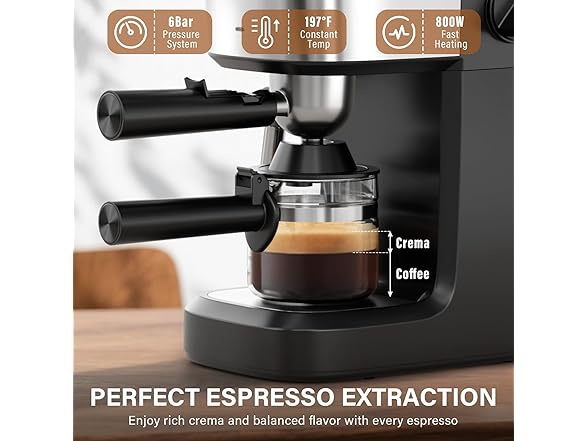 XIXUBX 6 Bar Espresso Machine