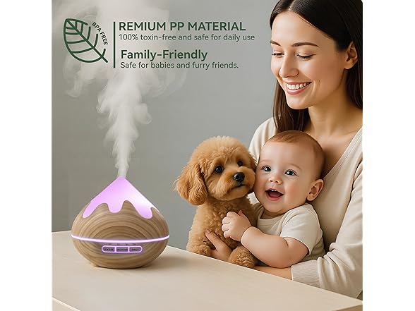 GLOXA Essential Oil Diffuser for Home