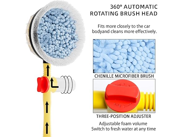 SZXDG Rotating Car Wash Brush Kit