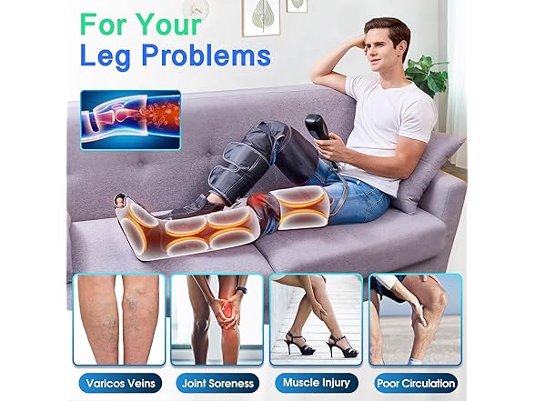 Leg Massager for Circulation/Pain Relief