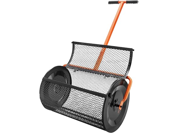 Compost Spreader, 24.4-25.6" Height Adjustable