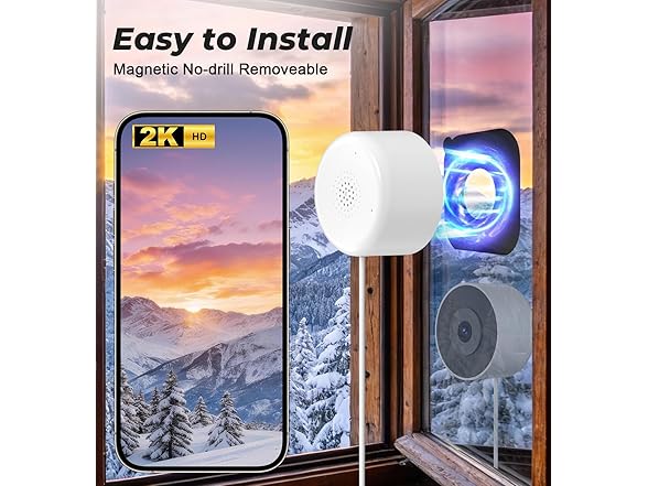 Gyliziex 4MP 2K Window Security Camera