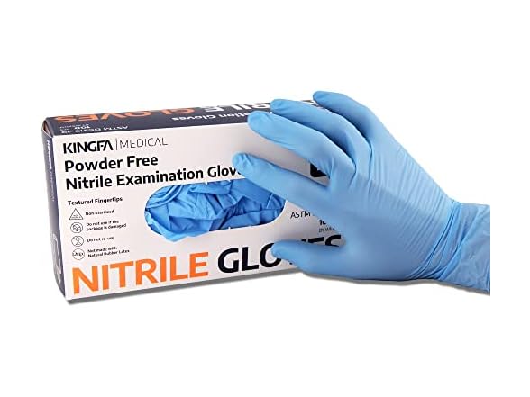 KINGFA Nitrile Medical Exam Gloves 510k Powder