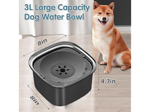 UPSKY 3L Dog Water Bowl
