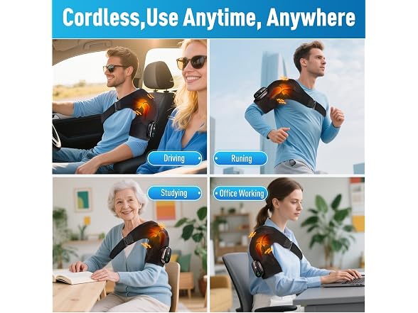 GVMSOR Cordless Shoulder Heating Pad