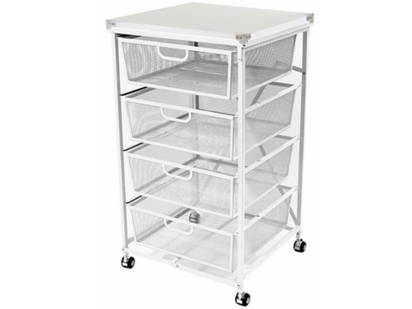 Origami DFS-04-CB 4 Drawer Cart with Cutting Board