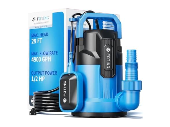FOTING 1/2HP 4900GPH Sump Pump Float