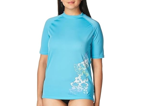 Kanu Surf Women's Oceanside Aqua Rashguard (XL)