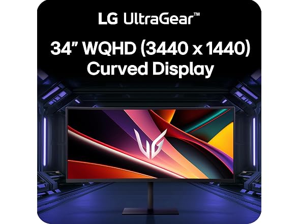 LG 34" UltraGear WQHD Curved Gaming Monitor