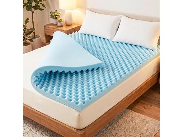 Geekman 3-Inch Gel Infused Memory Foam Mattress Topper for Twin