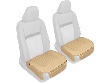 $9.99, Was $29.90, 66% Off! Motor Trend Seat Covers Faux Leather Beige Padded dealfomo