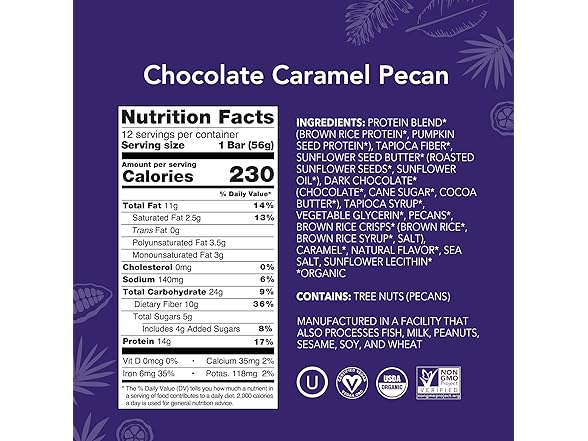 ALOHA ALOHA Organic Plant Based Protein Bars |