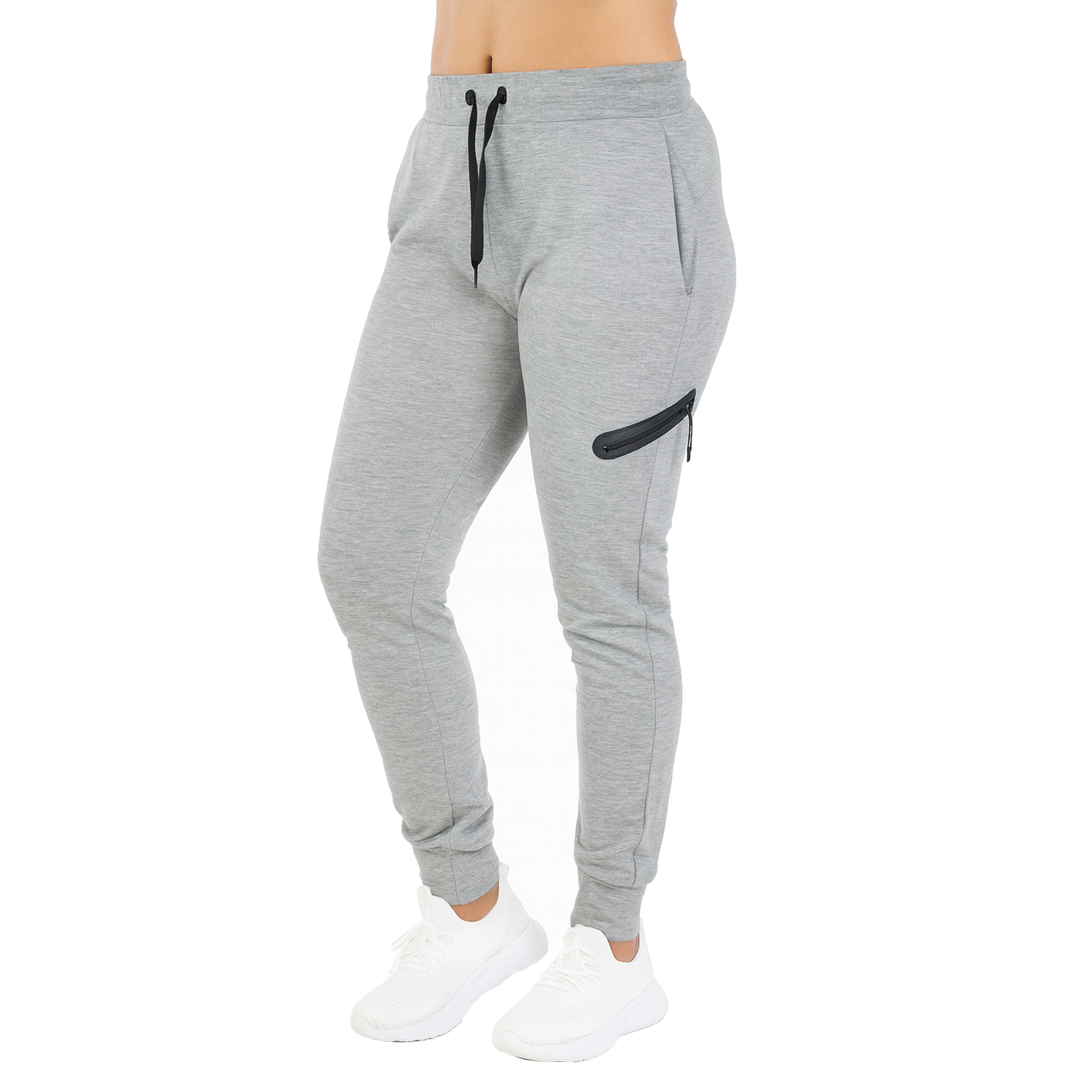 3Pk Asst Womens Tech Fleece Jogger Pants - Gallery 12