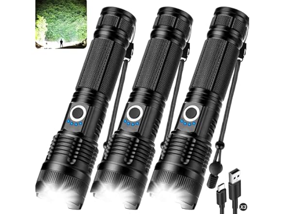 KISIQI AAP-Tool-133 3-Pack Flashlights